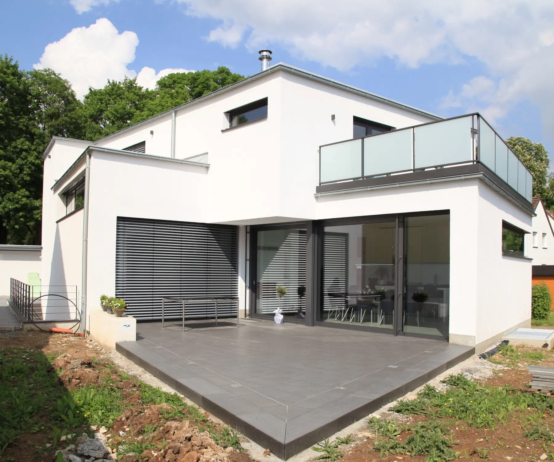 Von Eyrich & Rink realisiertes Wohnhaus mit Terrasse
